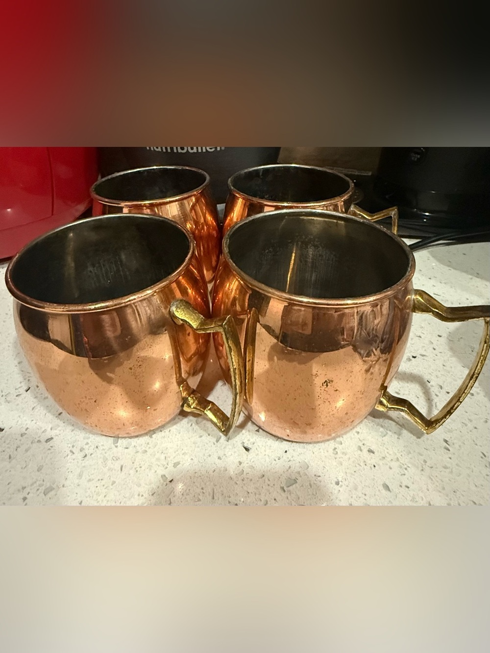 Copper Moscow Mule Mug - Set of 4